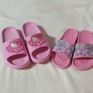 Hello Kitty Pink Kids Slippers